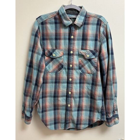 J. Crew Men's S Plaid Heavyweight Flannel Shirt - Picture 1 of 5